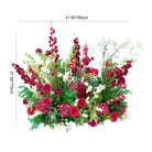 Luxury Red Flower Ceremony Display for Wedding Walkway Decor