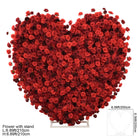 Red heart floral background for wedding photography