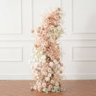 pink ivory rose wedding backdrop florals