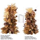 Fall rustic coffee pampas grass flower decor