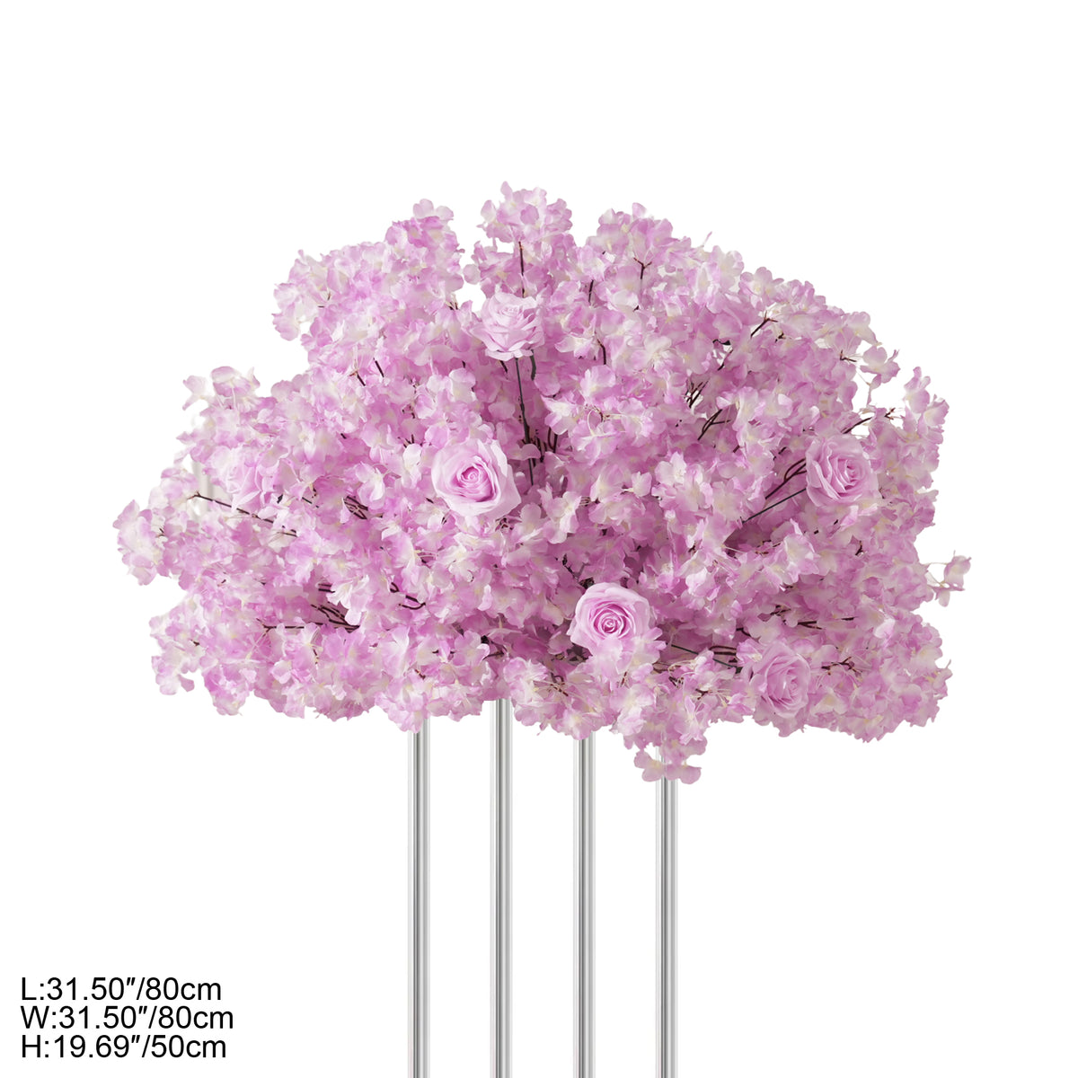 Lavender bloom ball set of four for event table styling