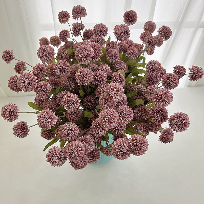 soft_apricot_faux_pompom_table_decor