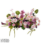 Faux Rose Orchid Floral Arrangement Decor