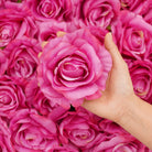 Artificial rose heads with delicate petals for DIY flower making