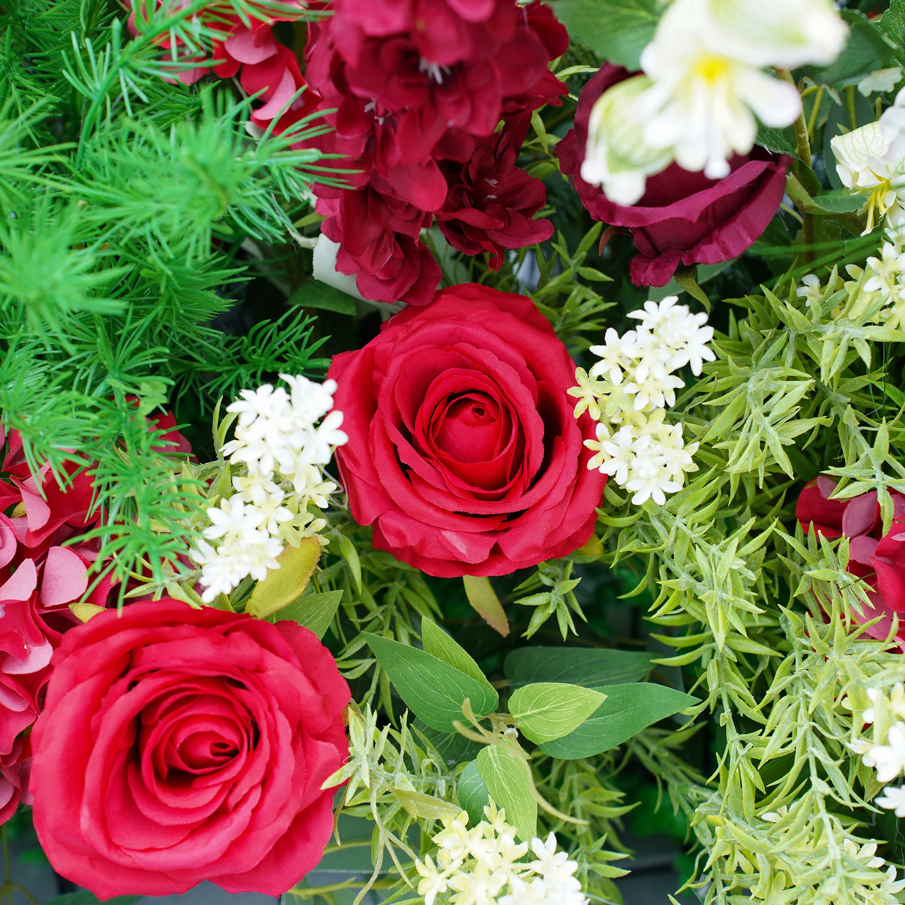 Bold Red Rose Ceremony Arrangement for Elegant Event Decor