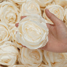 colorful silk rose flower head