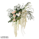 Pair of corner floral swags for wedding backdrop side decor
