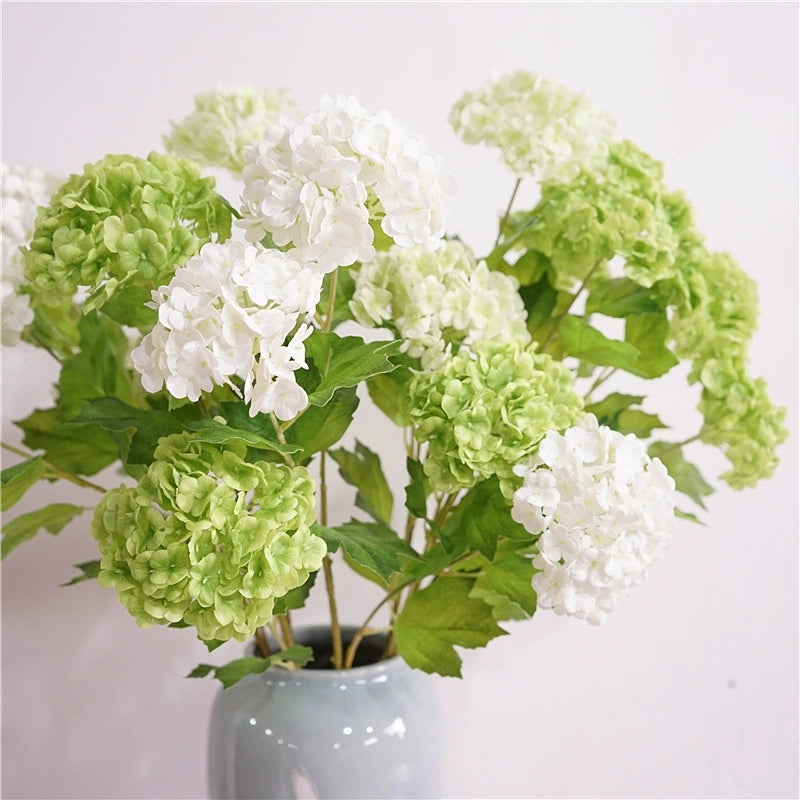 Fake hydrangea flower for party and reception styling