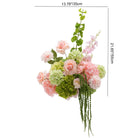 Romantic blush artificial flower centerpiece for wedding and dinner parties