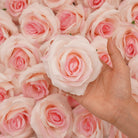 Colorful artificial flower heads for wedding centerpiece ideas