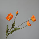 single_orange_faux_poppy_stem