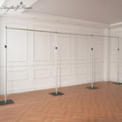 Steel base backdrop support stand with carry handle slot