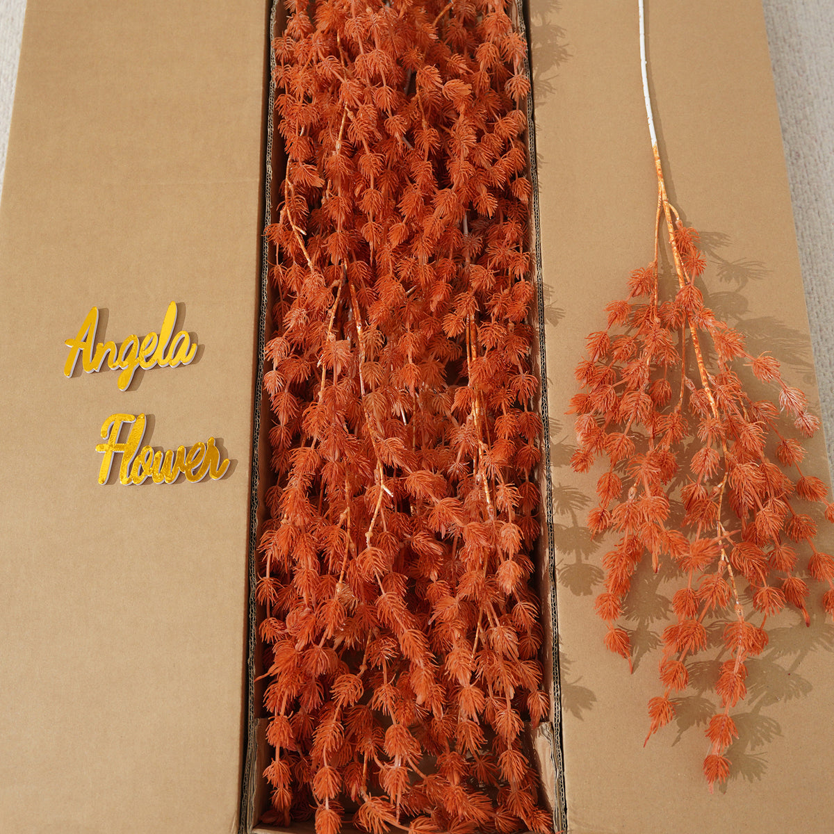 Long fake happy fruit sprigs for wedding arch decor