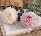 soft_pink_silk_ball_chrysanthemum_stem