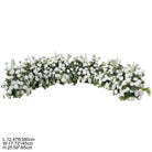 Astilbe sprig mixed white rose floor floral decor