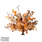 Fall terracotta flower arch swag plus aisle ground flower 