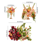Pastel and vibrant mixed artificial flower combo for wedding