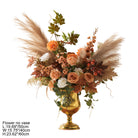 Warm rust faux floral table centerpiece bouquet