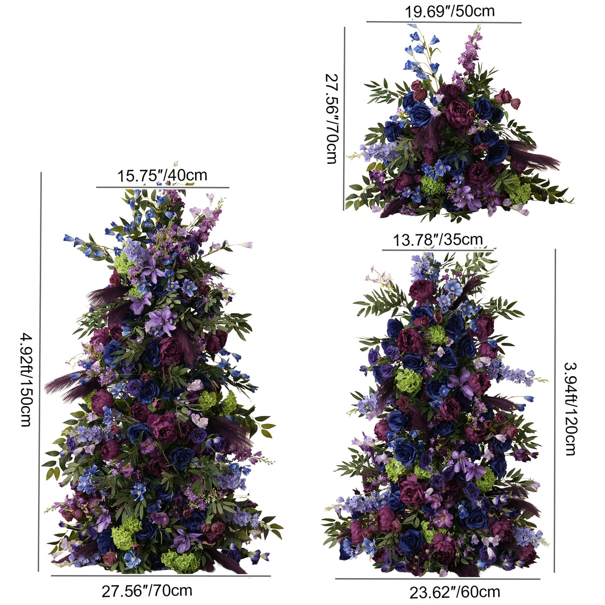 mixed_deep_hue_silk_flower_stage_decor