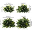 Luxury tall faux green foliage centerpiece for grand long dining table setting