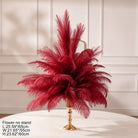 Texture detail of soft ivory ostrich feather plumes for wedding centerpieces