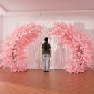 artificial sakura flower cluster closeup