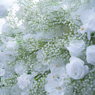 White flower wall panel with soft green foliage for background