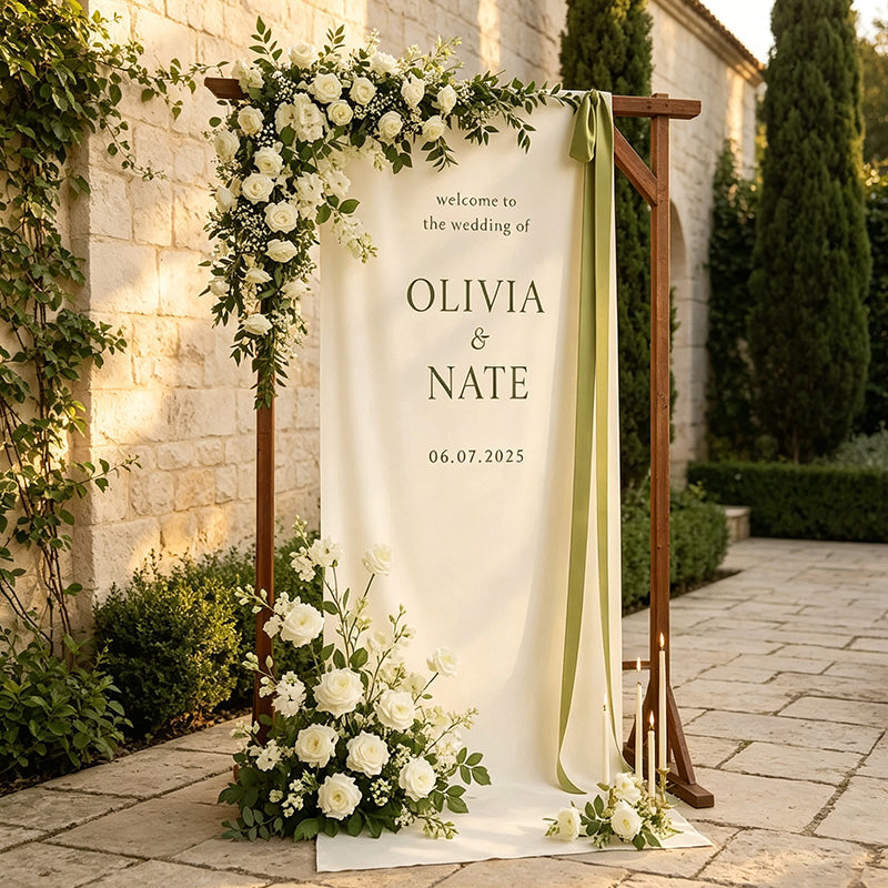 Garden Ceremony Welcome Sign Stand