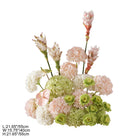 faux floor flower for wedding reception entrance decor