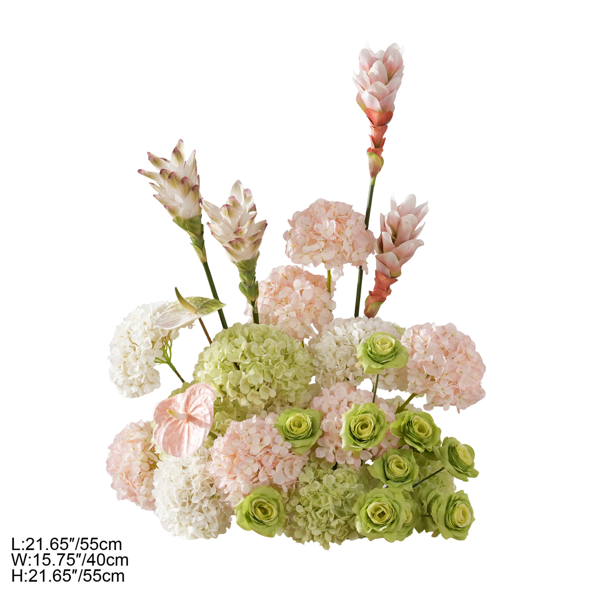 faux floor flower for wedding reception entrance decor