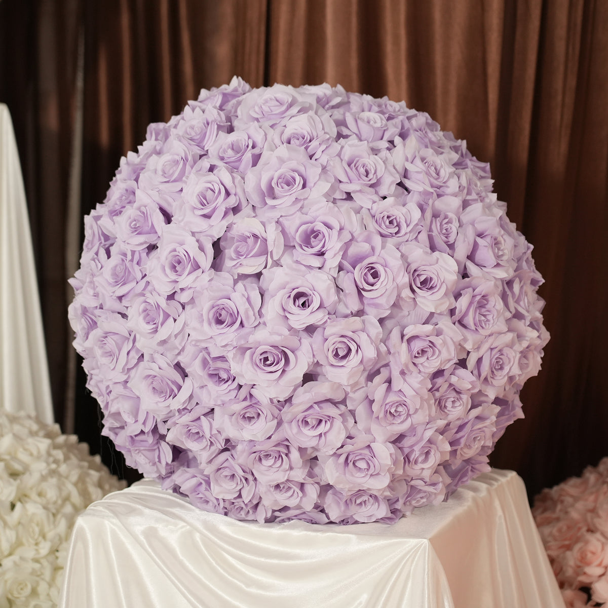 Rose flower ball for event backdrop styling