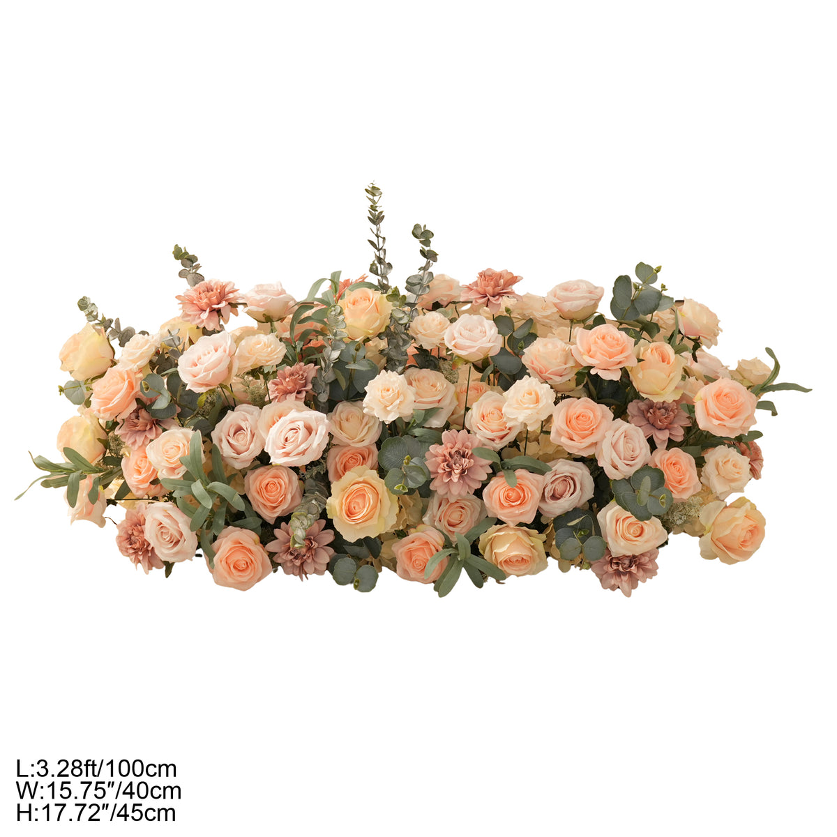 Wedding ground flower decor for aisle decoration