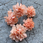nude silk peony stem boho wedding floral decor