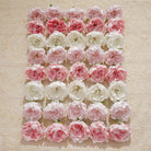 Soft pink fabric peony flower head
