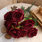 Mauve dusty rose artificial flower bouquet