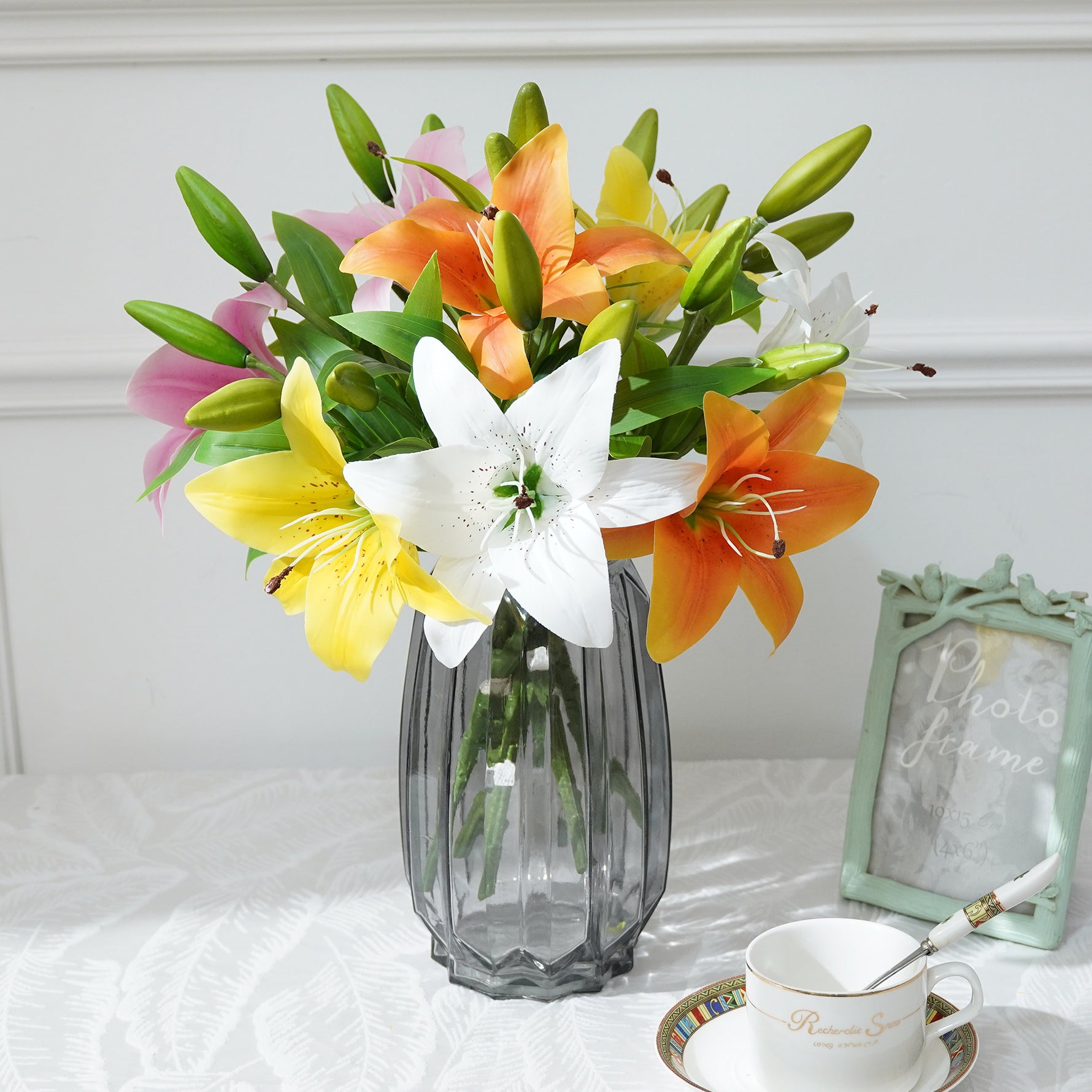 white-faux-lily-bloom