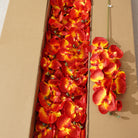 Burgundy Red Silk Orchid Wedding Bouquet Filler
