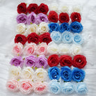 Small faux rose heads for wedding centerpieces and crafts