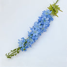 assorted‑color‑fake‑delphinium‑bunches‑top‑down‑studio‑layout