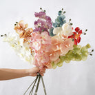 Dusty Blue Silk Orchid Wedding Centerpiece

