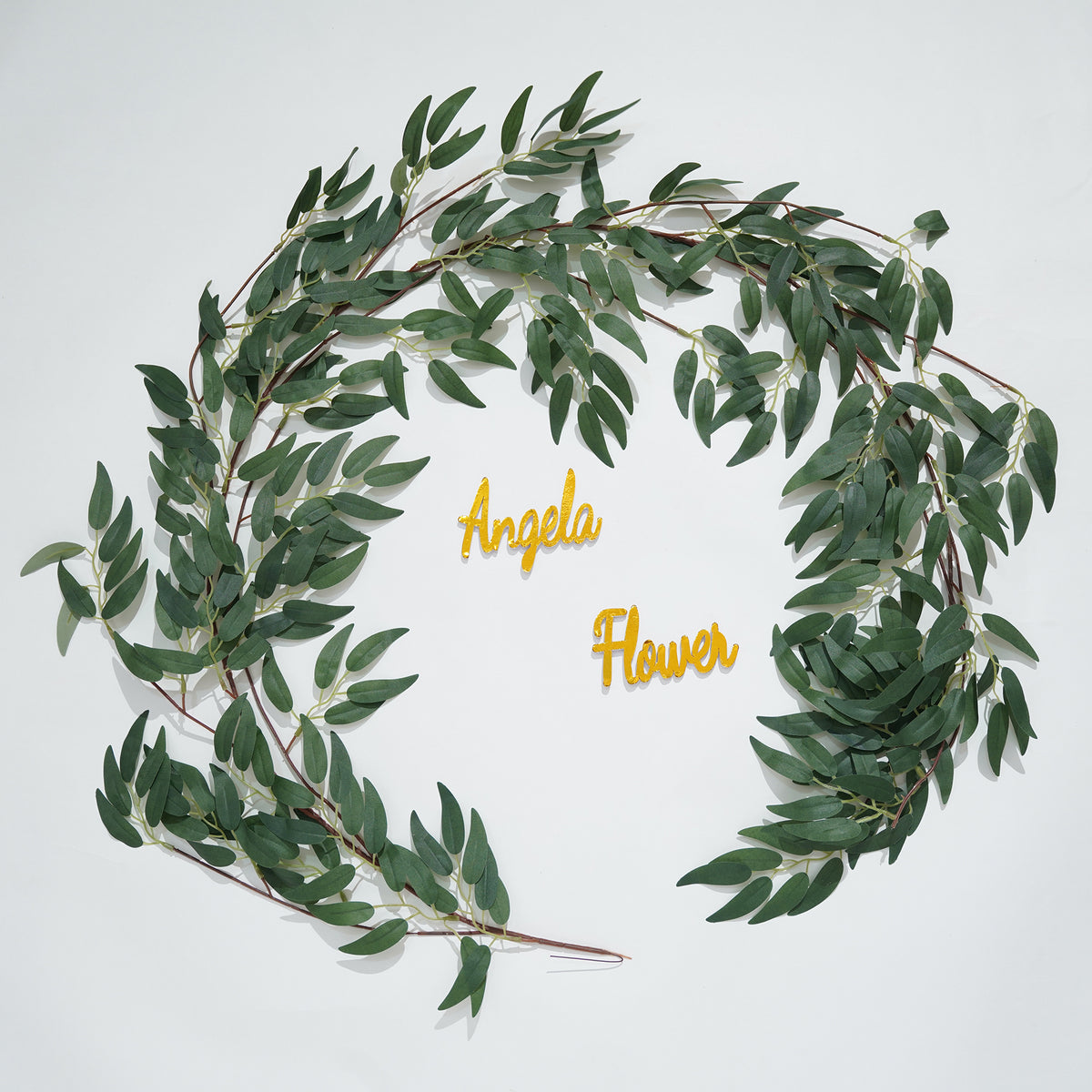 Photo booth artificial eucalyptus garland backdrop decoration