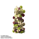 KT board base artificial flower display for easy setup