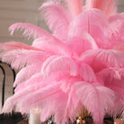 Full fluffy ostrich plume centerpiece for statement table decoration