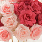 Matching flower ball and table flower row set for wedding banquet styling
