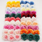Mixed color faux roses for bouquets, wreaths, and home decor