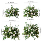 white rose wedding table decor