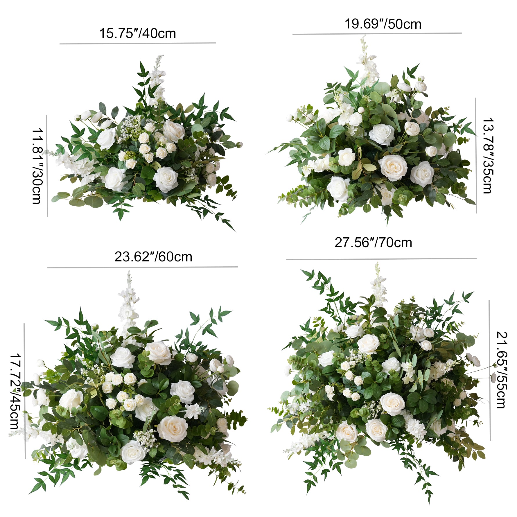 white rose wedding table decor
