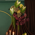 Purple Hanging Floral Arrangement Wedding Decor
