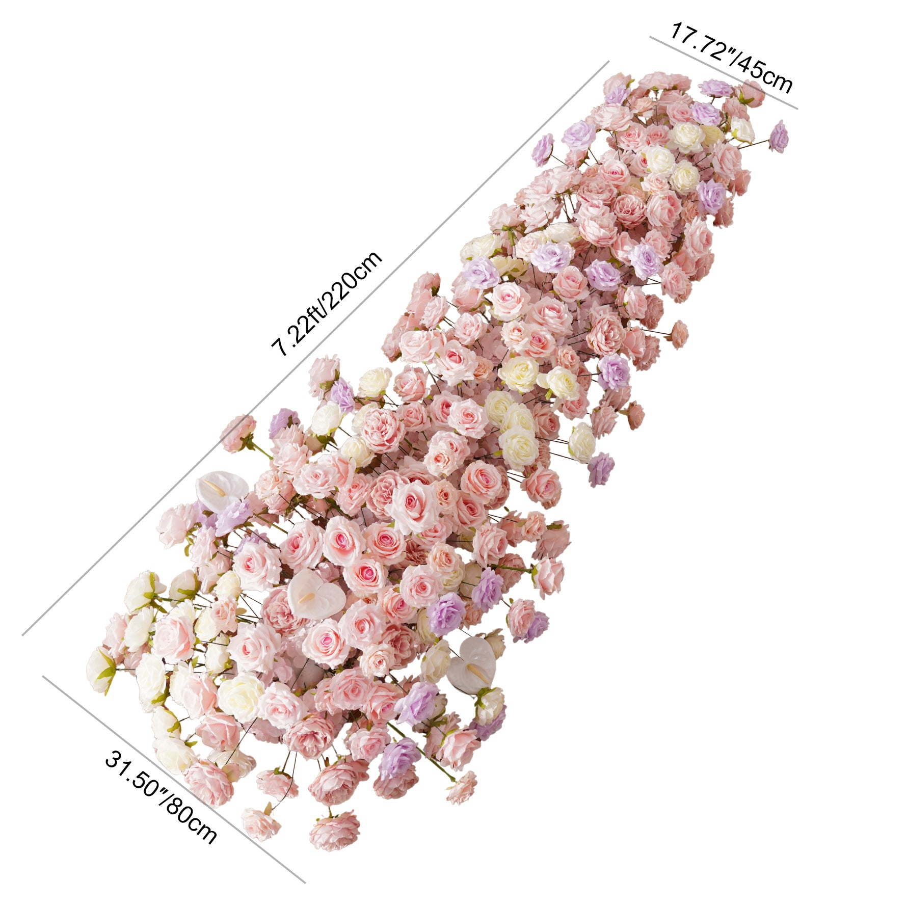 wedding-floral-runner-with-silk-roses