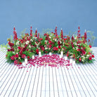Classic Red Rose Arrangement for Wedding Pathway Decoration